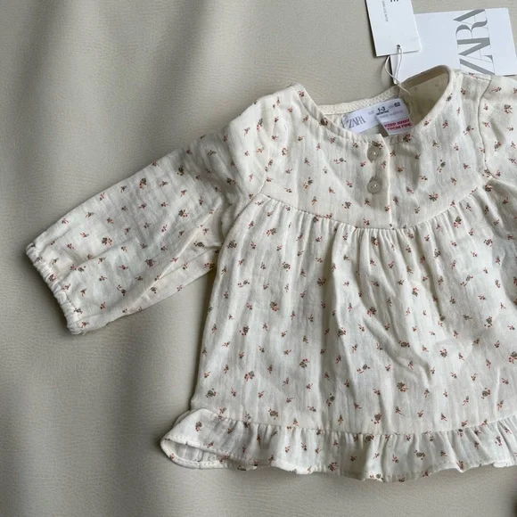 Zara Baby Girl Dress with Bloomers 1-3 months - Picture 15 of 16